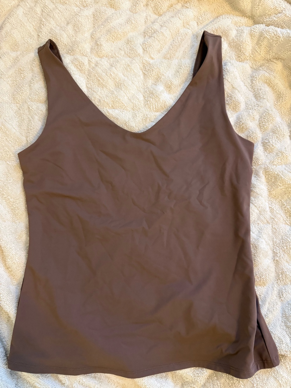 Alife Women's Brown Scoop Neck Tank Top